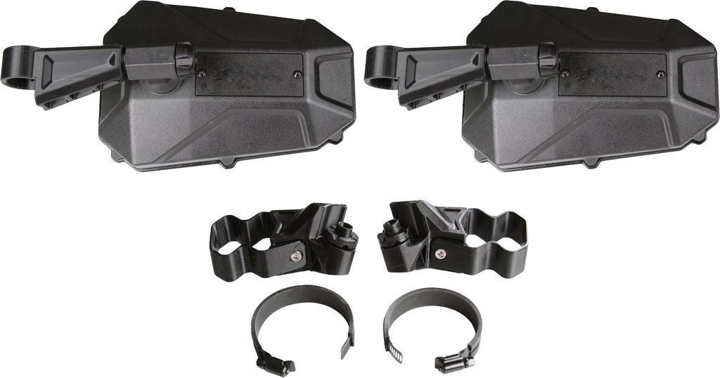 ATV-TEK Elite Series 2 side mirrors with round tube mounting for ATV, featuring adjustable mirror surfaces for enhanced visibility.