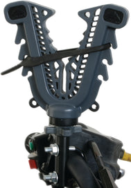 ATV-TEK V-Grip Bar Mount for ATVs showing adjustable black mounting bracket attached to ATV handlebar