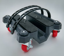 Load image into Gallery viewer, Caliber Rover 360 2-pack snowmobile caster stands with wheels, designed for lifting and moving snowmobiles easily.