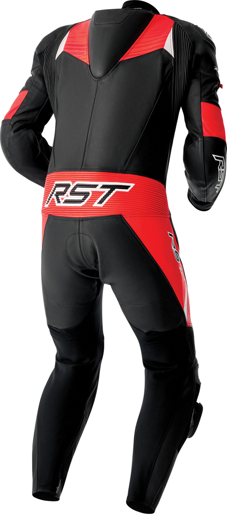 Tractech Evo D3o Suit Blk/Flo Red Leather Sm