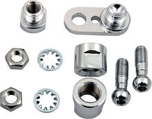 Load image into Gallery viewer, Chris Products chrome swivel kit front turn signal hardware with mounting fittings for motorcycle or vehicle.