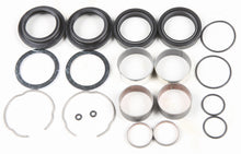 Load image into Gallery viewer, Pivot Works Suspension Seal and Bushing Kit for forks, showing various new seals and bushings for motorcycle suspension maintenance.