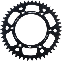 Load image into Gallery viewer, Fire Power 47-tooth aluminum rear sprocket for Honda CRF250, black color with gear teeth visible and brand markings.