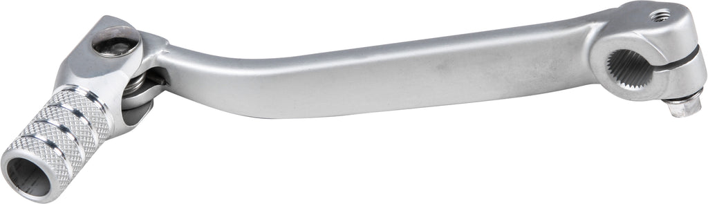 Silver Fire Power OEM style shift lever with a 57-10530 design, shown from a side angle on a neutral background.