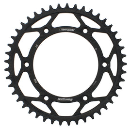 Supersprox steel rear sprocket 45-tooth for Husqvarna and KTM motorcycles, black finish, 520 chain compatibility