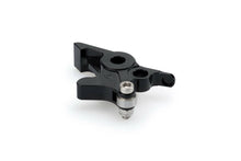 Load image into Gallery viewer, Black PUIG lever adapter for motorcycle brake lever, showing the sleek metal design and mounting components.