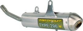 Pro Circuit 296 Spark Arrestor exhaust component for motorcycle, showing the metal mesh and mounting details.