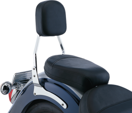 Chrome Cobra Std Sissy Bar with padded backrest for Yamaha Raider 2008-2018, body style motorcycle accessory.