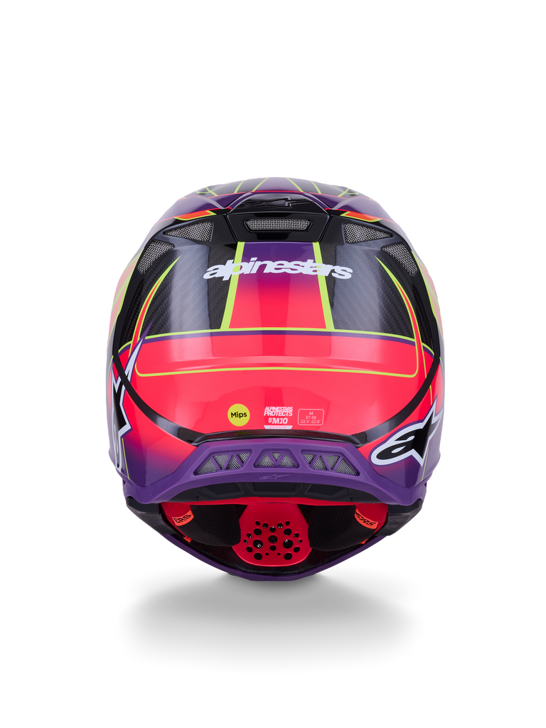Supertech S M10 Era Helmet Pnk/Violet/Ylw Fluo Glossy Sm