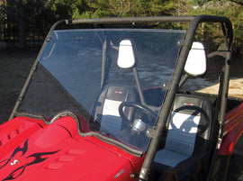 SEIZMIK Yamaha full poly windshield, clear windscreen for Yamaha models, providing protection and visibility for motorcycle riders.