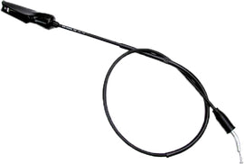 Motion Pro black vinyl clutch cable for motorcycles, showing the durable cable and fittings for smooth clutch control.