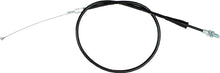 Load image into Gallery viewer, Motion Pro black vinyl throttle pull cable for motorcycle or ATV, featuring durable control line construction.