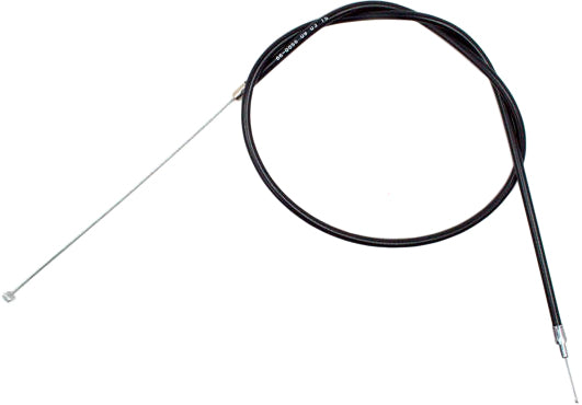 Motion Pro black vinyl throttle cable 70-6055 for motorcycle control lines, showing the flexible cable with protective vinyl coating.