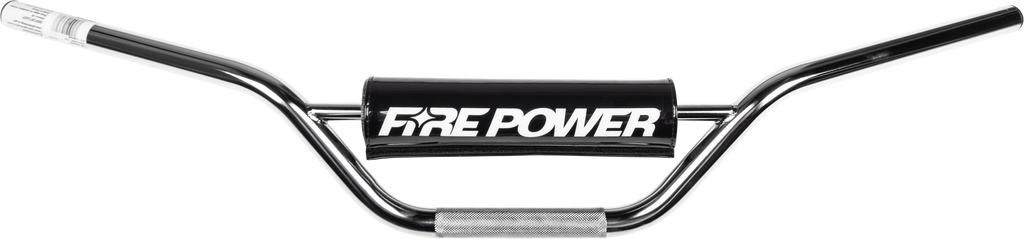 Chrome Fire Power ATV handlebar with sturdy design, featuring the 18-62142 model number, suitable for off-road vehicles.