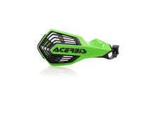 Load image into Gallery viewer, Acerbis K-Future handguard in Kaw Green and Black, featuring durable plastic construction with mounting hardware attached.