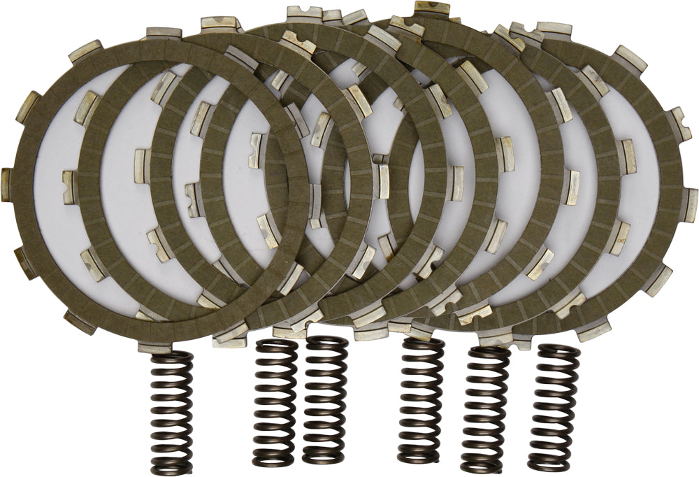 EBC Motorcycle Brakes Street Racer Clutch Kit SRC81 with clutch plates and components on a clean surface.