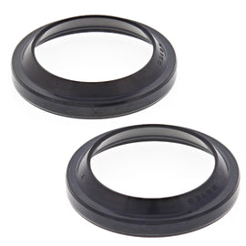 All Balls Fork Dust Seal Kit 22-57120 showing black rubber gaskets and seals for motorcycle fork protection.