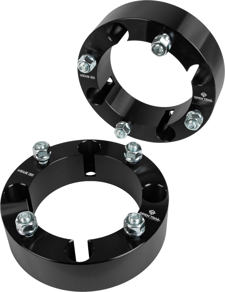 Open Trail 2-inch wheel spacer for 4/156 bolt pattern with 12mm x 1.5mm studs, designed for improved vehicle clearance.