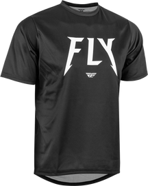 Fly Racing Action S.E. Jersey in black, size small, with a sleek design and breathable fabric for motocross or off-road riding.