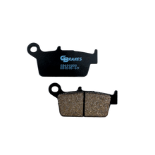 Load image into Gallery viewer, GBRAKES semi-metallic brake pads for vehicles, showing the pair of brake pads with detailed metal and friction surface.