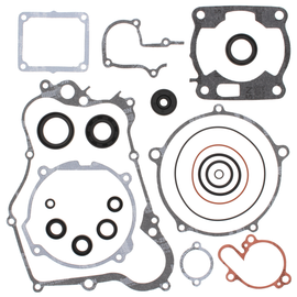 Vertex Complete Gasket Set with Oil Seals, includes gaskets and seals for engine repair, displayed on a clean background.