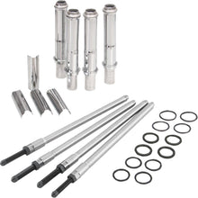 Charger l'image dans la galerie, Speedy Pushrod Kit W/Covers Chrome, M8 17 24 (Exc.Vvt)