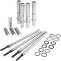 Speedy Pushrod Kit W/Covers Chrome, M8 17 24 (Exc.Vvt)