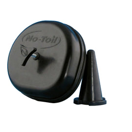 No Toil Airbox Cover 901-18044K for air filters, shown in black with textured surface, designed for motorcycle air intake protection.