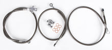 Load image into Gallery viewer, Streamline brake line for Yamaha motorcycle, front 3-line setup with smoked fittings, model 170-1284, high-quality brake components
