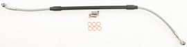 GALFER steel rear brake line for Honda CRF250, model 17-9712, with detailed fittings and high-quality construction.