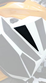 2 Cool AirVents Side Knee Panel Vents for S-D Gen4 intake and carb system, shown installed on vehicle side panel.
