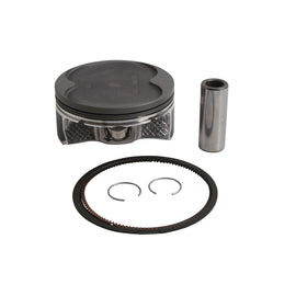 Vertex cast piston kit with 98.95mm bore, 10.2:1 compression, standard size, for motorcycle engine rebuilds, showing piston components.