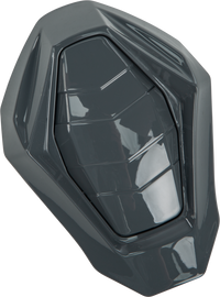Fly Racing Odyssey chin vent in grey, showcasing the vent's design and fit for motorcycle helmets.
