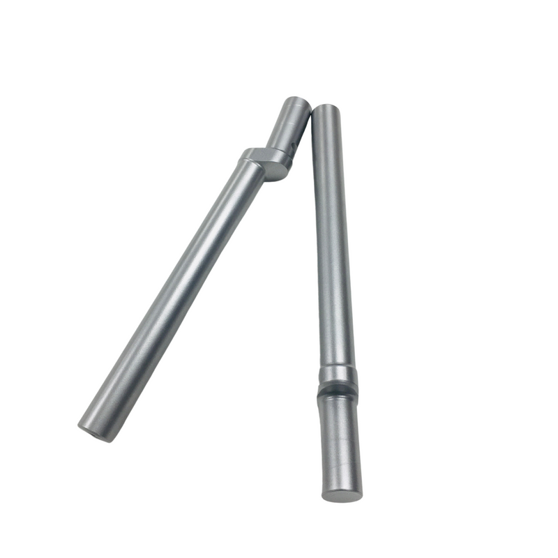 Silver HeliBars replacement handlebars for Suzuki motorcycles, featuring ergonomic design and durable metal construction.