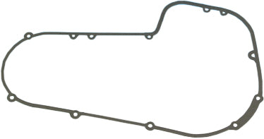 James Gasket prim cover paper gasket for FXR 5-speed motorcycle, shown in a close-up image of gasket material.