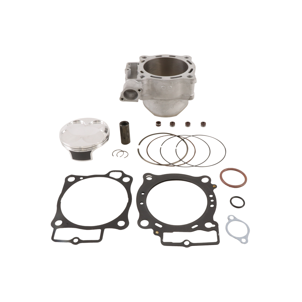 Cylinder Works engine cylinder kit with standard 96.00mm bore and 13.5:1 compression ratio, featuring honed surface and detailed components.