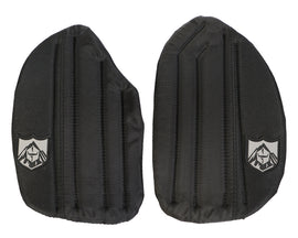 Pro Armor Console Knee Pads S-D 241-0700, black protective accessories with adjustable straps, designed for comfort and durability.
