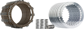 Hinson clutch fiber spring kit with steel components for KTM, showing assembled clutch springs and steel clutch plates.