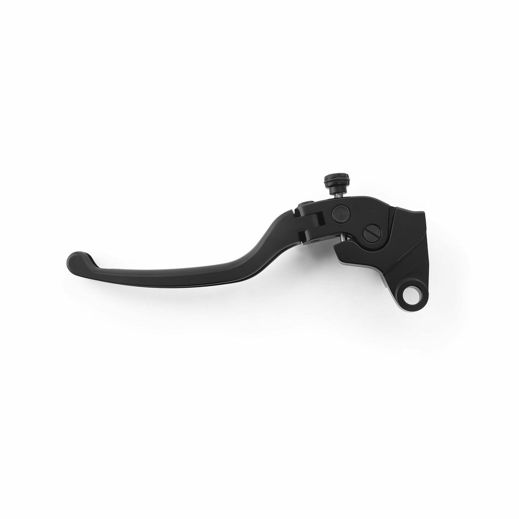 RIZOMA 3D clutch lever in black for BMW motorcycle, showcasing sleek, ergonomic design and high-quality metal construction.