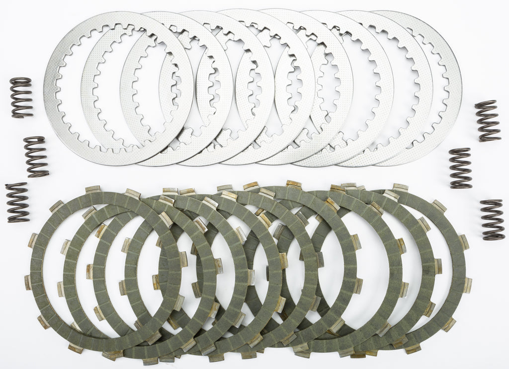 EBC Motorcycle Brakes SRK54 clutch kit with clutch plates and components for motorcycle clutch replacement.
