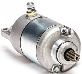 Ricks Motorsport Electric starter motor model 27-61218 with metal casing and electrical connections for motorcycle starting system