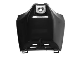 Acerbis vented black tank cover for Yamaha motorcycles, featuring a sleek design and durable construction.