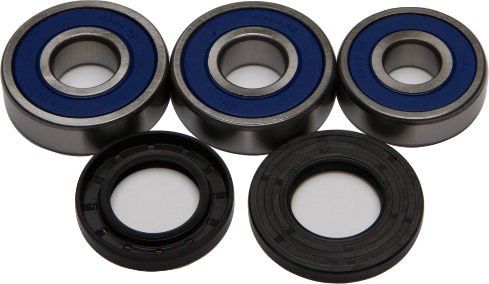 All Balls Drive Wheel Bearing and Seal Kit 22-51340 showing bearings and seals for motorcycle wheel assembly.