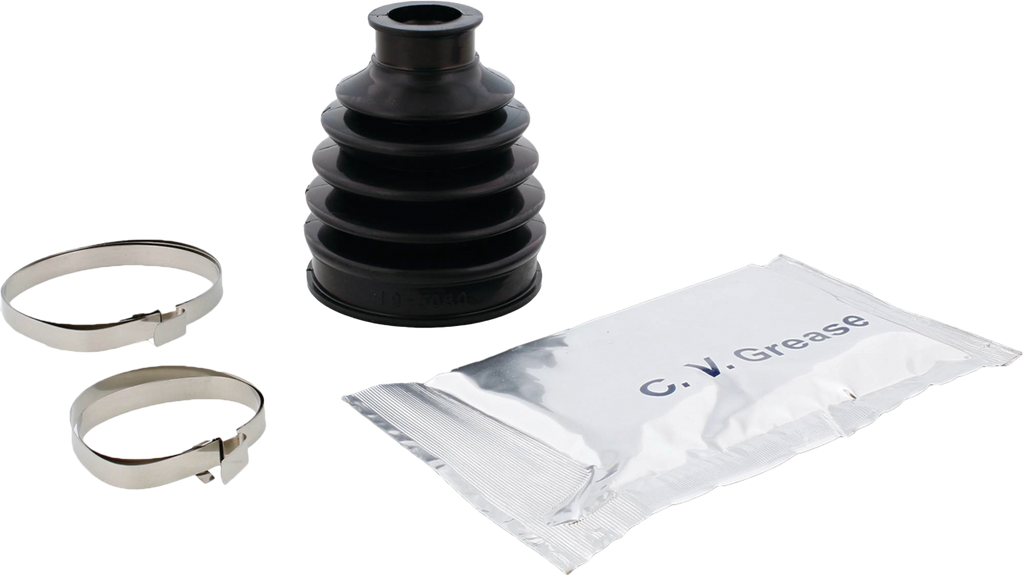 All Balls drive CV boot kit 21-95060, includes rubber boot and clamps, designed for motorcycle or ATV drivetrain protection.