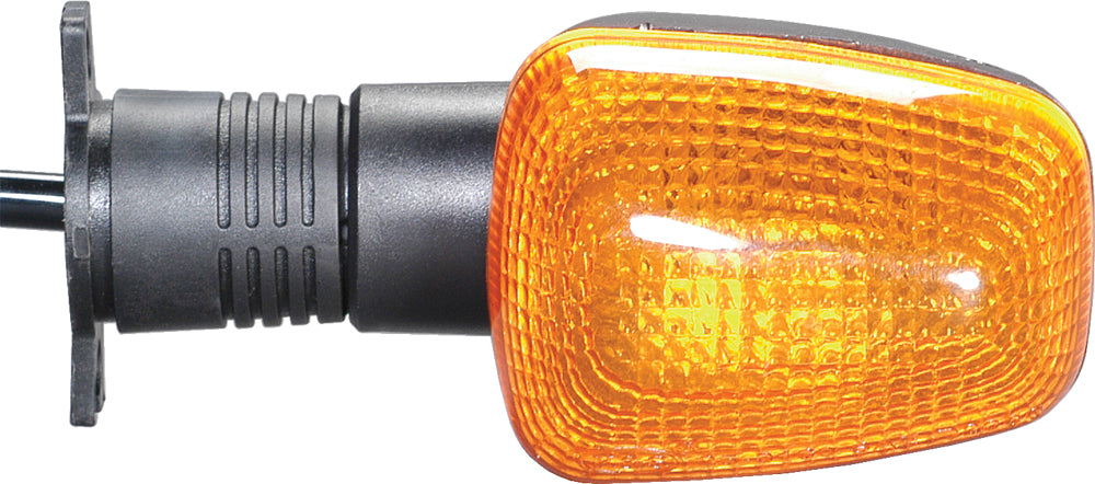 K&S Technologies front turn signal illumination, clear lens with amber bulb, designed for vehicle signaling and safety.