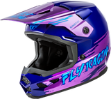 Fly Racing - Youth Kinetic Surge Helmet Pink/Purple/Teal Ys - 73-8727YS