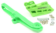 Charger l'image dans la galerie, Acerbis Guide and Slider Kit 2.0 in green, designed for motorcycle protection and customization with visible components.