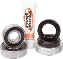 Pivot Works rear wheel bearing kit 52-0512 for drive components, featuring bearings and seals for bike maintenance.