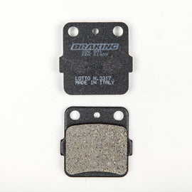 Semi-metallic Braking Brake Pad Set 31-686S from Braking, showing two brake pads with metal backing and friction material.