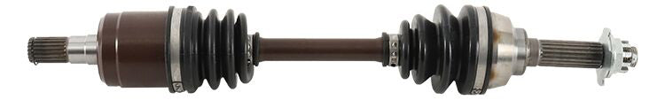 All Balls heavy-duty front axle with six ball bearings for motorcycle or ATV, featuring durable construction and precision fit.